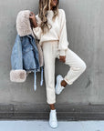 Hannelore | Damen-Frühlingsset mit Taillenbindung und leichter Bluse