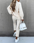 Hannelore | Damen-Frühlingsset mit Taillenbindung und leichter Bluse