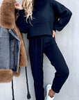 Hannelore | Damen-Frühlingsset mit Taillenbindung und leichter Bluse