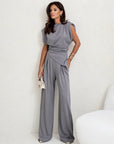 Viviana | Elegantes Damen-Zweiteiler-Set mit asymmetrischem Top