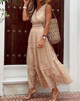 Amara | Boho-Kleid mit Spitze und Häkel-Details