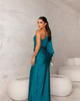 Celestina | Elegantes One-Shoulder Kleid mit Drapierung
