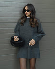 Fiora | Zweiteiliges Strickset mit Oversize-Pullover und Rock