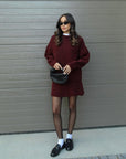 Fiora | Zweiteiliges Strickset mit Oversize-Pullover und Rock