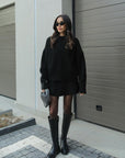 Fiora | Zweiteiliges Strickset mit Oversize-Pullover und Rock
