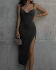 Leona | Figurbetontes Midi-Kleid für Damen mit Wickeleffekt