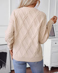 Liora | Warmer Strickpullover mit Zopfmuster