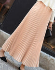 Ortrun | Damen-Midirock in A-Linie mit geraffter Taille