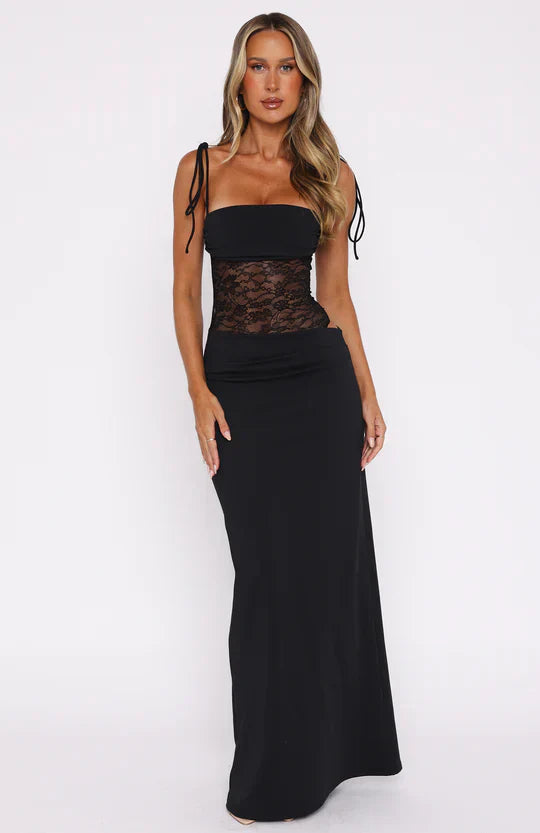 Celina | Figurbetontes Abend-Maxikleid