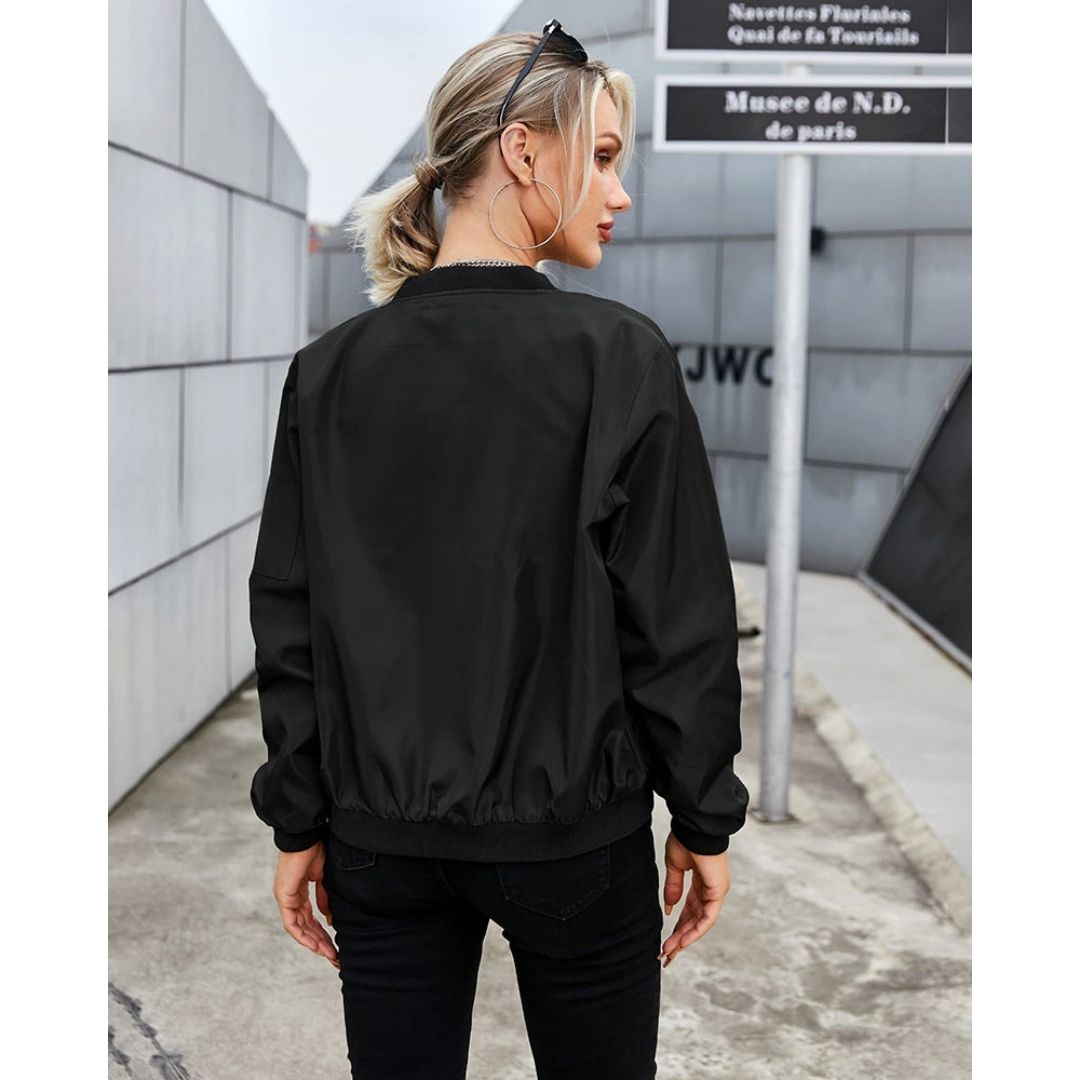 Ravena | Klassische Damen-Bomberjacke mit Reißverschluss