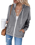 Elara | Damen Zip-Hoodie mit verstellbarer Kapuze