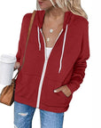 Elara | Damen Zip-Hoodie mit verstellbarer Kapuze