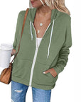 Elara | Damen Zip-Hoodie mit verstellbarer Kapuze