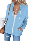 Elara | Damen Zip-Hoodie mit verstellbarer Kapuze