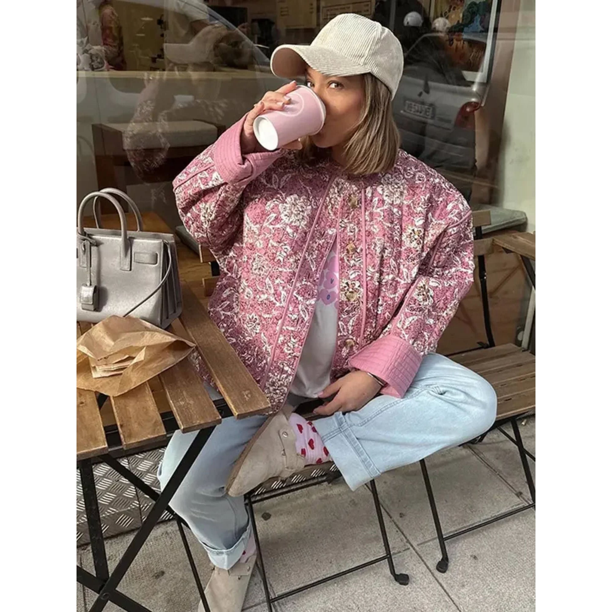 Mirelle | Locker geschnittene Damenjacke mit Struktur
