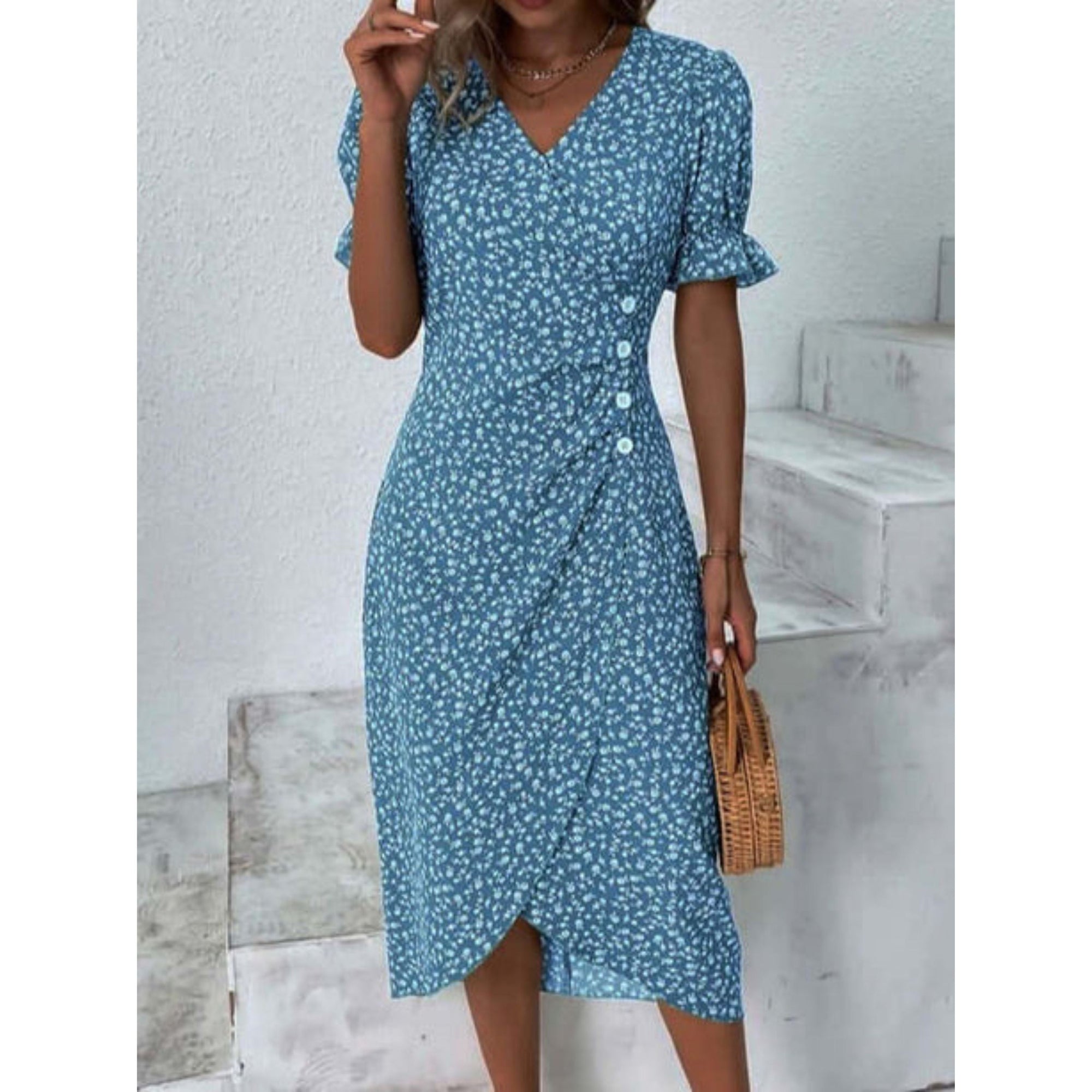 Elara | Sommerkleid für Damen im Wickelstil