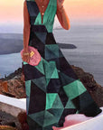 Mirella | Elegantes Maxikleid mit tiefem V-Ausschnitt
