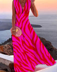 Mirella | Elegantes Maxikleid mit tiefem V-Ausschnitt
