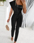 Celina | One-Shoulder Jumpsuit für Damen