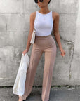 Mayla | Maßgeschneiderte Trendhose mit weitem Bein für Damen