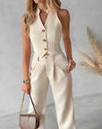 Sienna | Zweiteiliges Damen-Gilet-Set im Old Money Stil