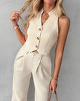 Sienna | Zweiteiliges Damen-Gilet-Set im Old Money Stil