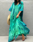 Liora | Fließendes Kaftankleid mit V-Ausschnitt