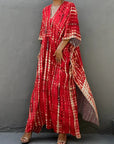 Liora | Fließendes Kaftankleid mit V-Ausschnitt
