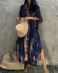Liora | Fließendes Kaftankleid mit V-Ausschnitt