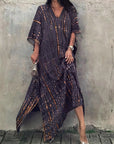 Liora | Fließendes Kaftankleid mit V-Ausschnitt