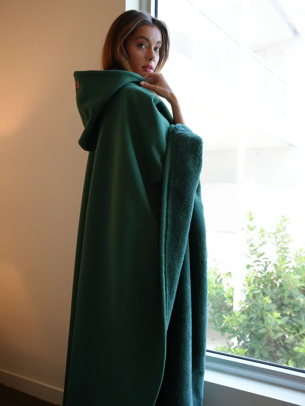 Marla | Oversized Damen-Hoodie-Decke mit Ärmeln