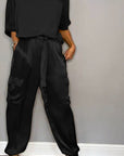 Elenna | Co-Ord-Set mit Crop-Top und weiter Hose