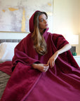Marla | Oversized Damen-Hoodie-Decke mit Ärmeln