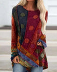 Sarina | Boho-Tunikatop mit Ethno-Muster