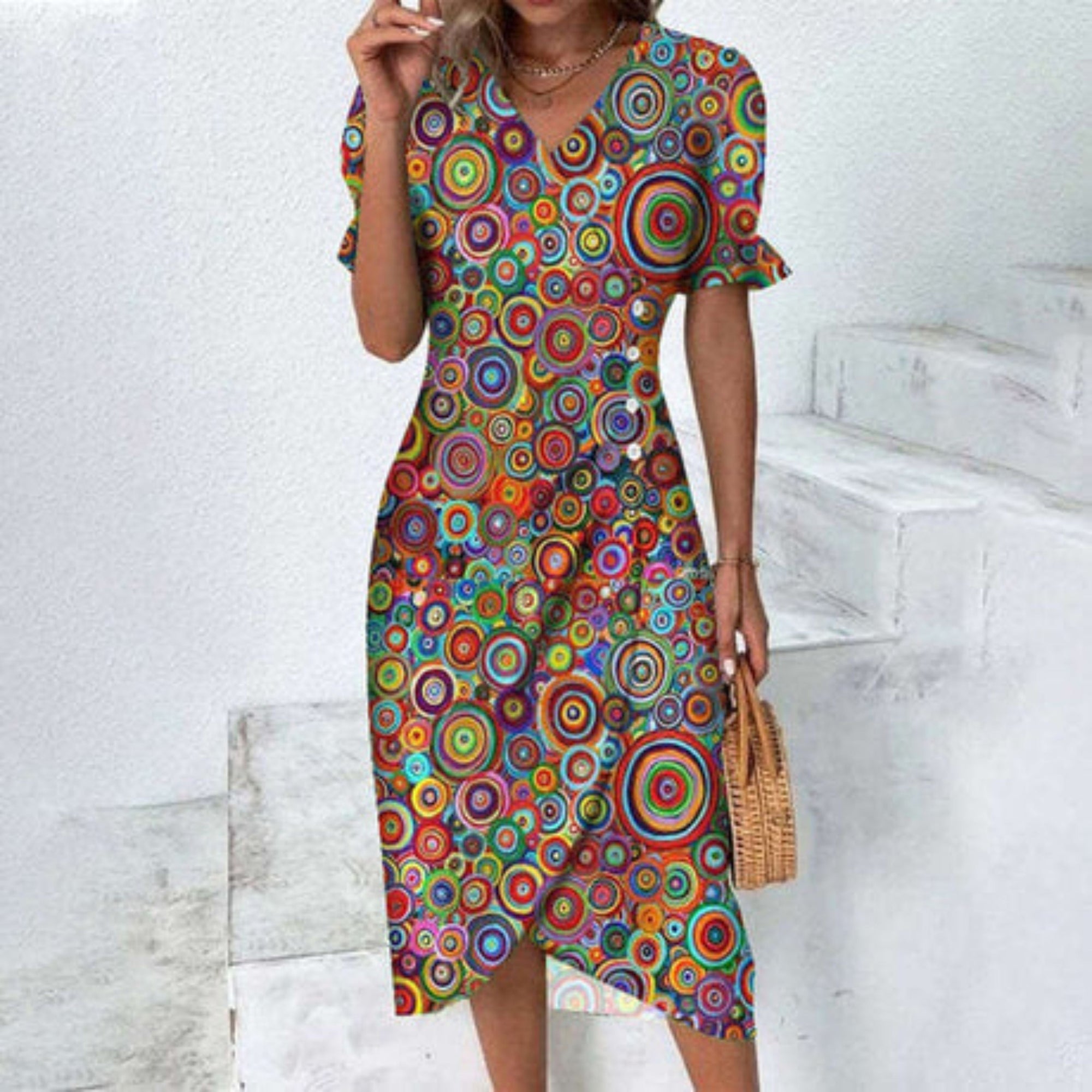Elara | Sommerkleid für Damen im Wickelstil