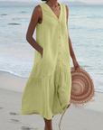 Soraya | Elegantes Kaftankleid mit V-Ausschnitt