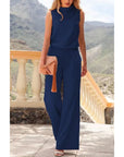 Elina | Ärmelloser Damen-Jumpsuit mit weitem Bein