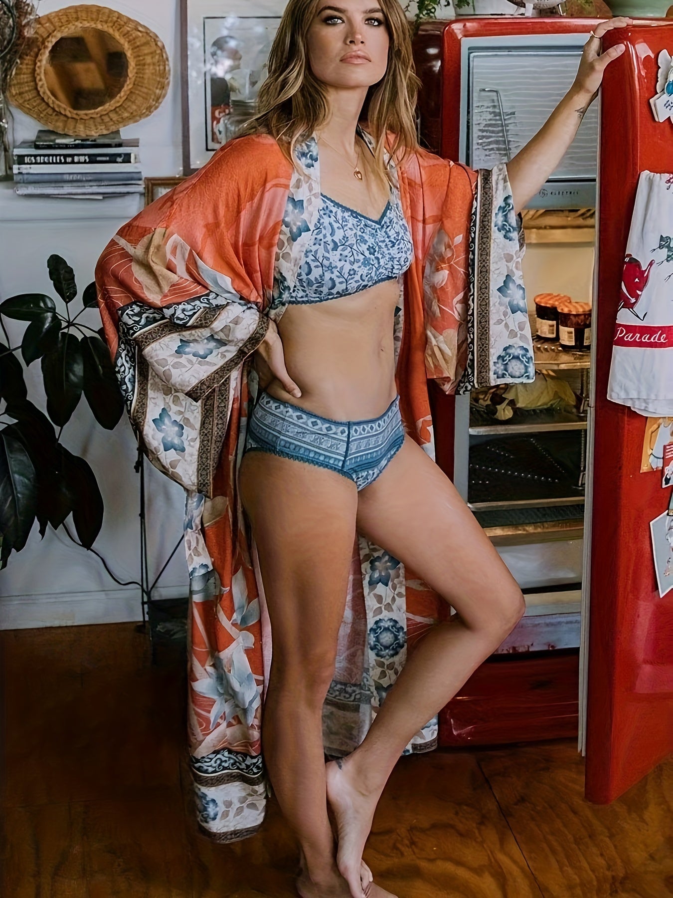 Sofia | Kimono mit Blumenprint für Damen