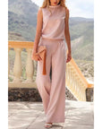 Elina | Ärmelloser Damen-Jumpsuit mit weitem Bein
