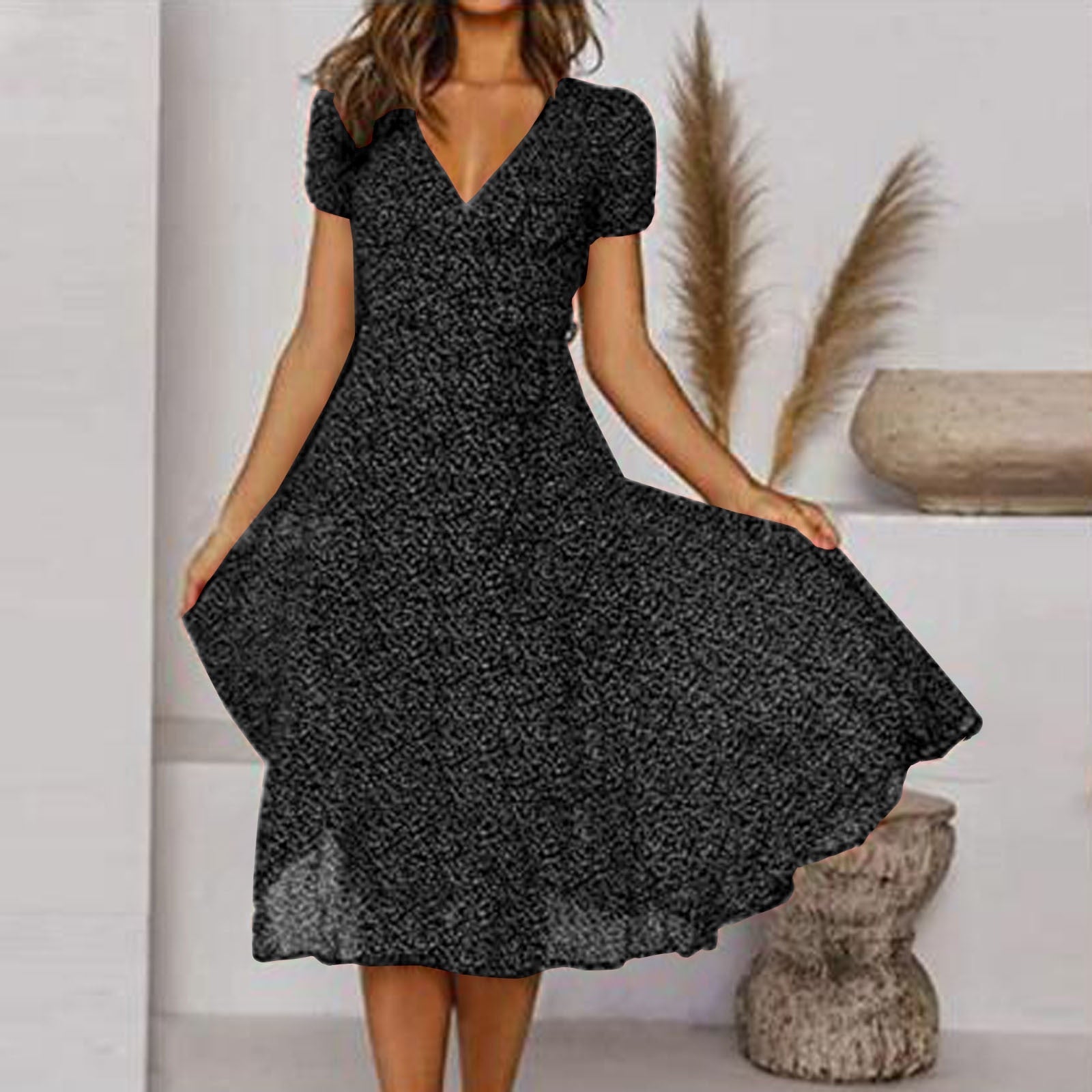 Amalia | Sommerkleid mit Blumenmuster und A-Linien-Schnitt