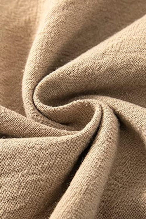 Valeria | Weite Leinenhose mit Faltenbund für Damen