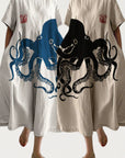 Nerina | Sommerkleid mit maritimem Oktopus-Print