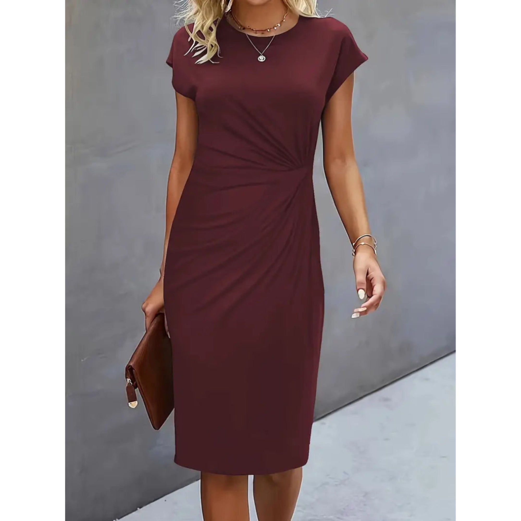 Lorena | Figurbetontes Damenkleid mit Taillenakzent