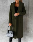 Amira | Langer Damen-Trenchcoat mit doppelter Knopfleiste