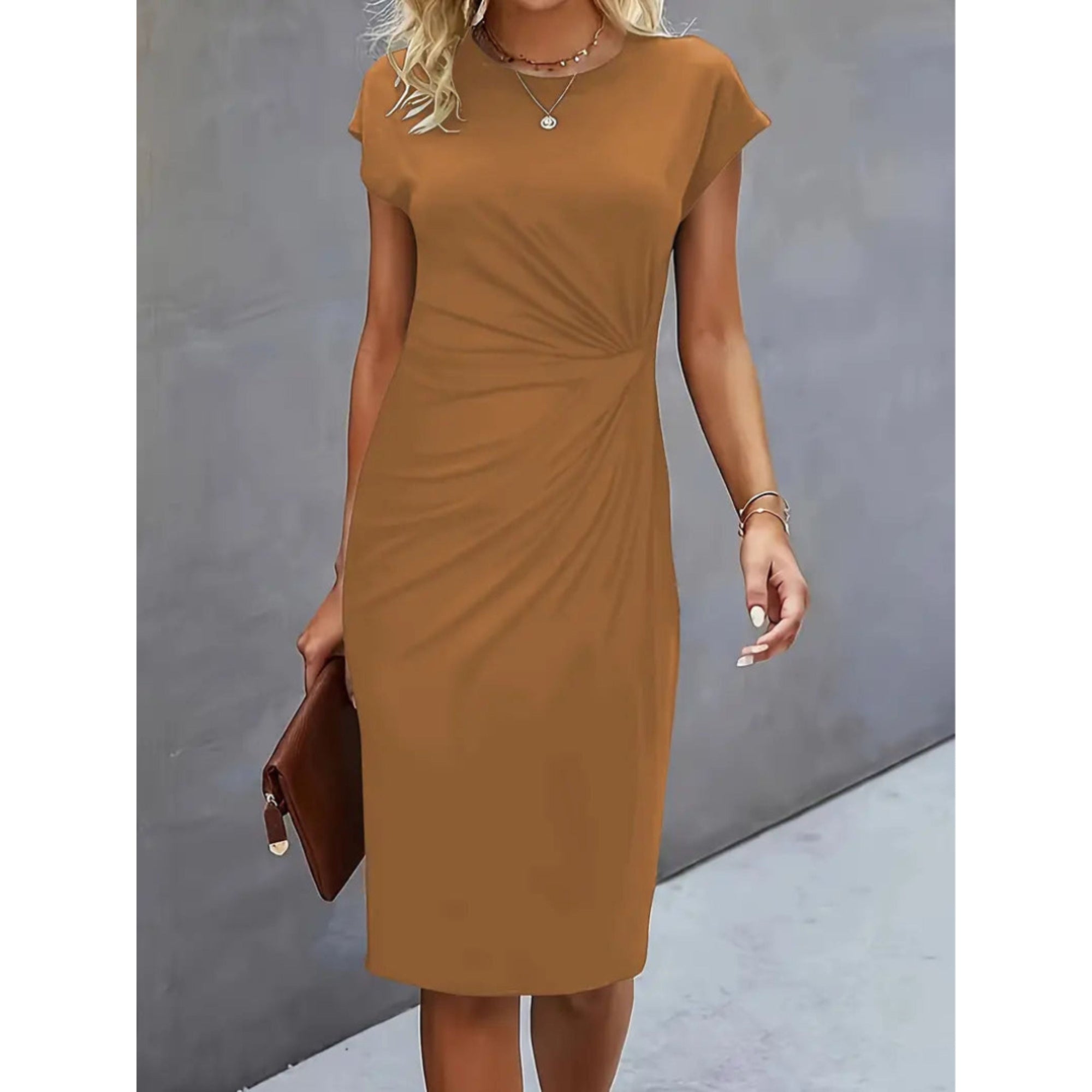 Lorena | Figurbetontes Damenkleid mit Taillenakzent