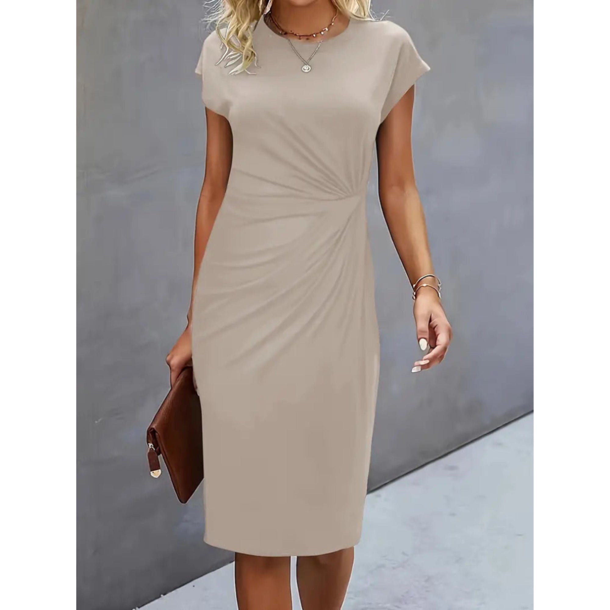 Lorena | Figurbetontes Damenkleid mit Taillenakzent