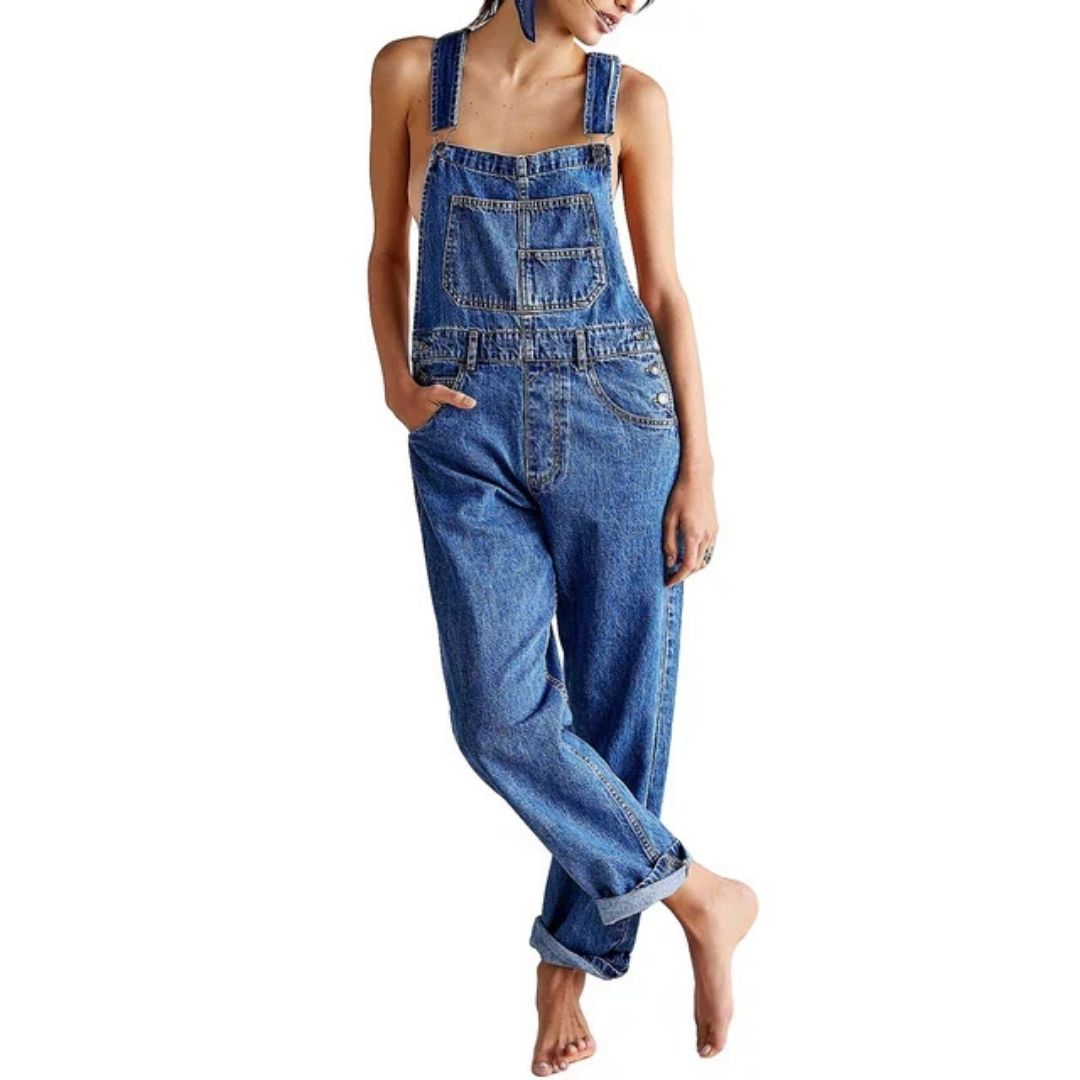 Elviana | Damen-Overall im Loose-Fit mit verstellbaren Trägern