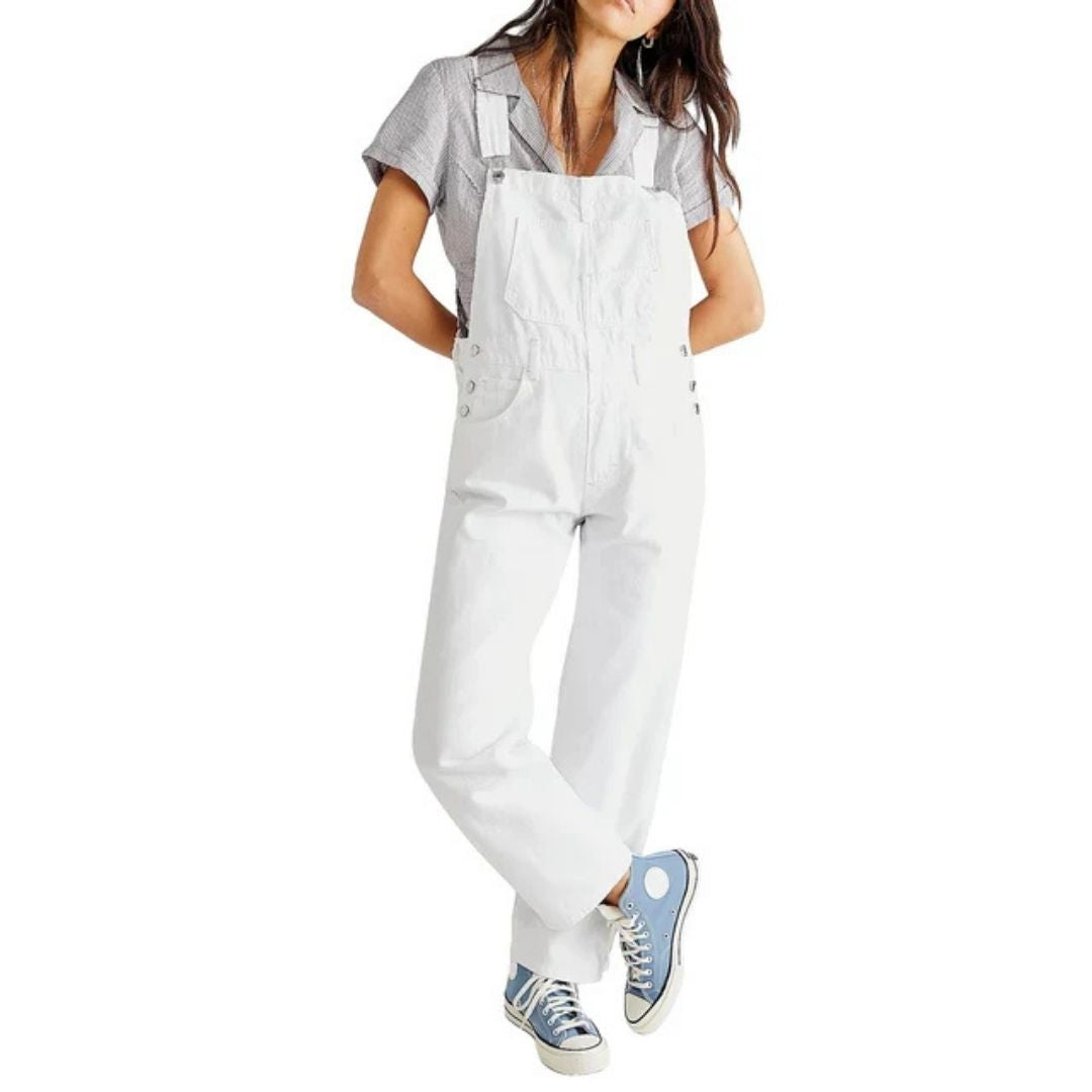 Elviana | Damen-Overall im Loose-Fit mit verstellbaren Trägern