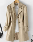 Valentina | Klassischer Damen Trenchcoat – Wasserdicht und elegant
