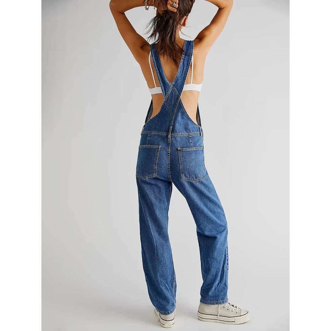 Elviana | Damen-Overall im Loose-Fit mit verstellbaren Trägern